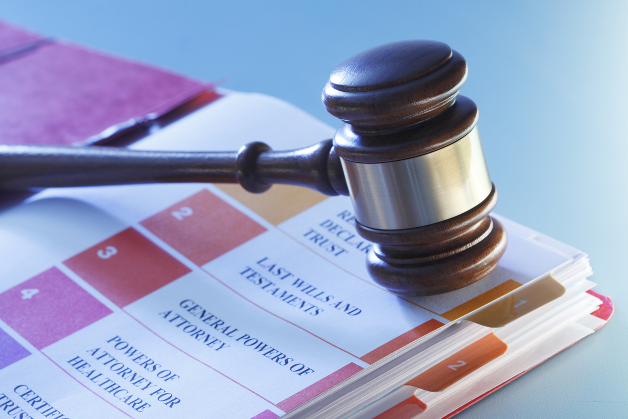 Parents preparing a will