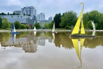 Lake union model sail boats