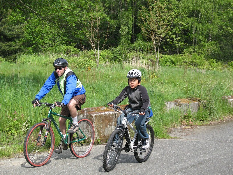 family bike ride