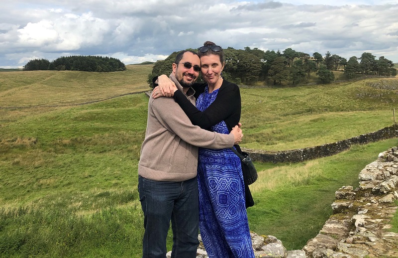 Erin Wilcox, here with her partner William Gray, became an expectant mom during Covid-19.