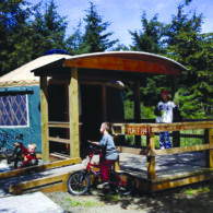 State Parks: Yurt in Cape Disappointment State Park