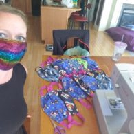 Sewing masks: picture of Amy Bet