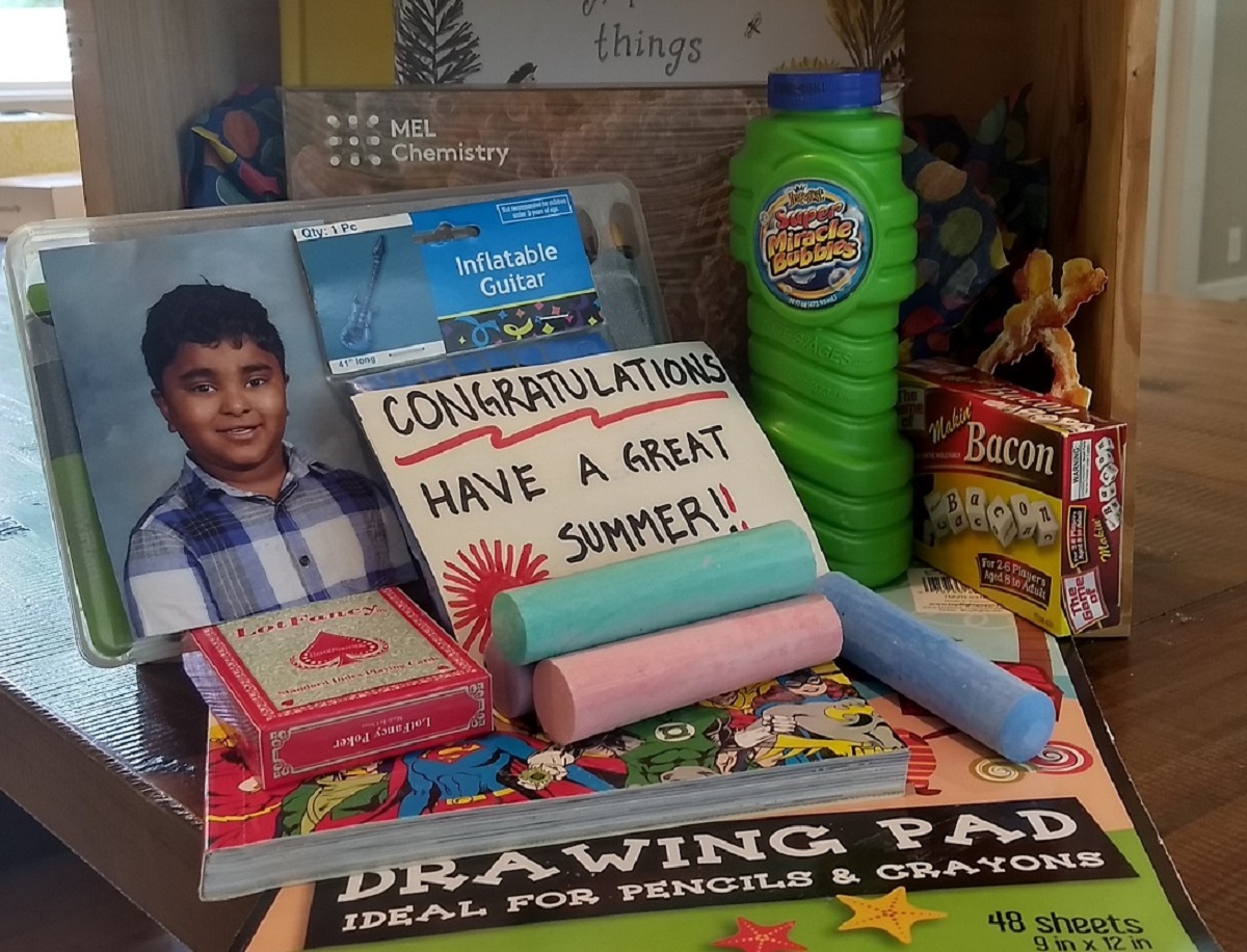 School is over, celebrate with a box of fun!