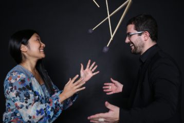 Weekend: The arx duo tossing sticks