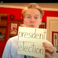 Mr. Gallagher teaching kids voting