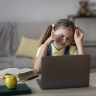 remote learning Amplified art for Emily Cherkin screen time column, 10/1/2020