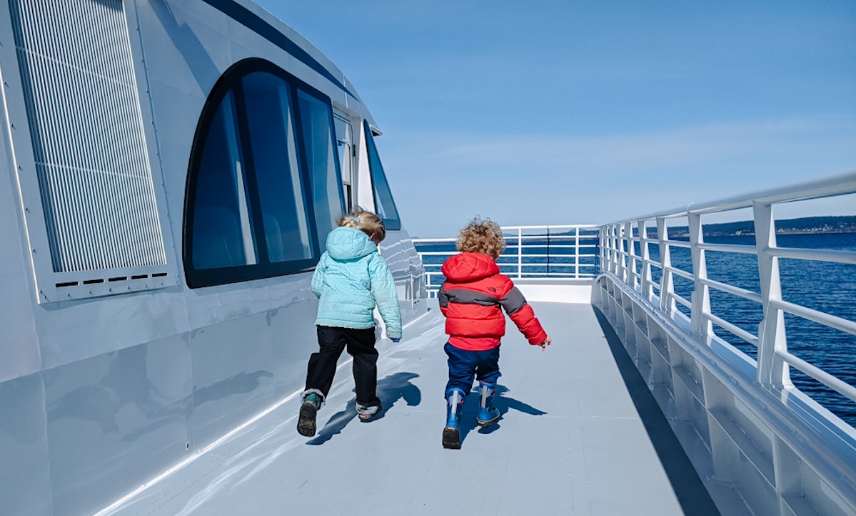 Family whale-watching trip