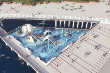 Waterfront playground