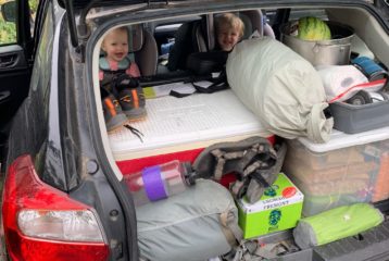 pack a small car for camping