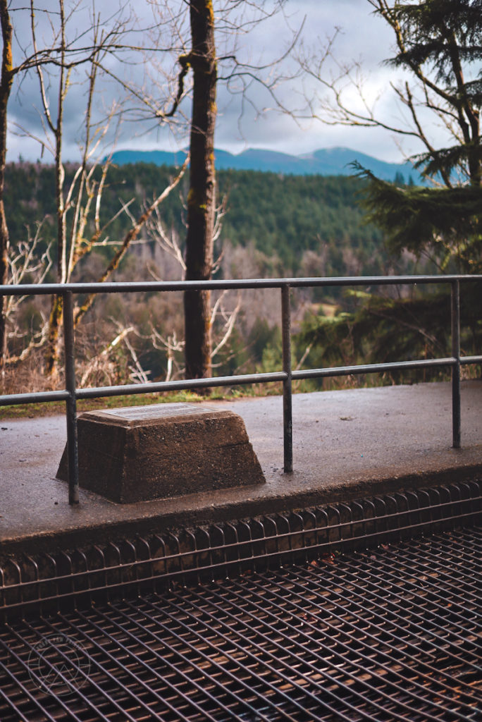 Below the grates is a 1,000 ft drop down the mine shaft.
