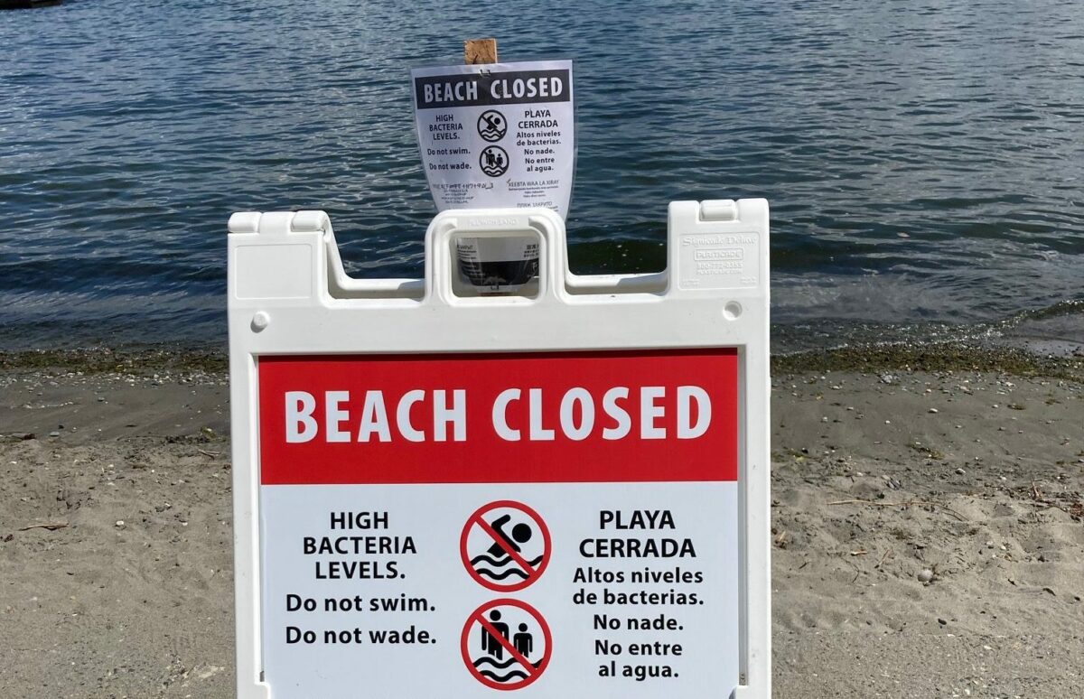 5 King County beaches closed