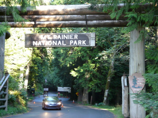 Nisqually entrance at Mt. Rainier National Park