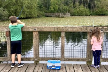 Fishing at Martha Lake
