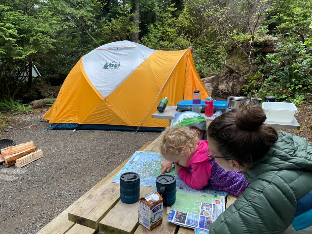 Once on Vancouver Island camping is an option at the State park