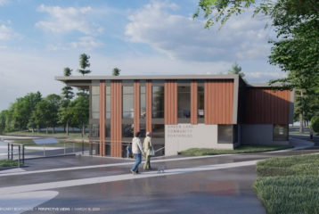 Green Lake Community Boathouse construction