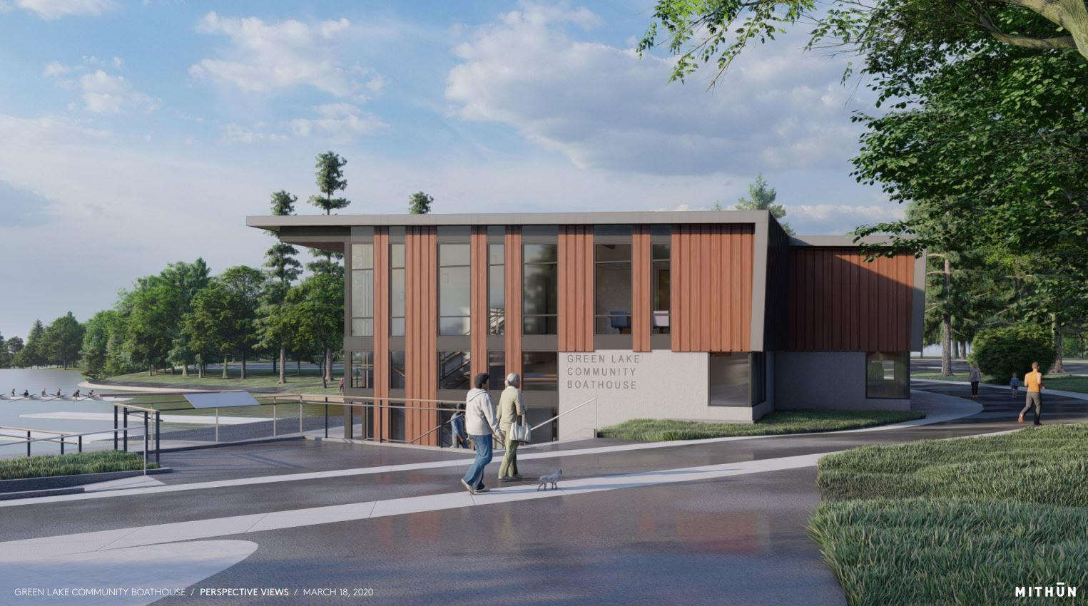 Green Lake Community Boathouse construction