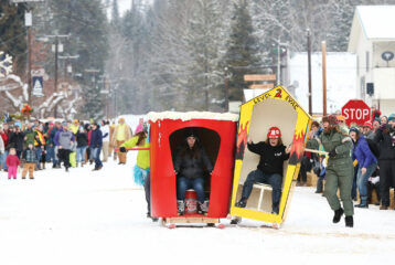 Go to Conconully outhouse races