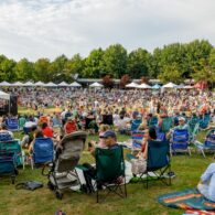 Kids dancing at a free summer concert in Seattle in 2025.