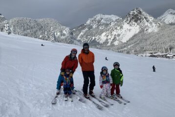 skiing with kids