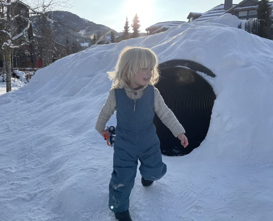 Snow play all around in Whistler, BC.