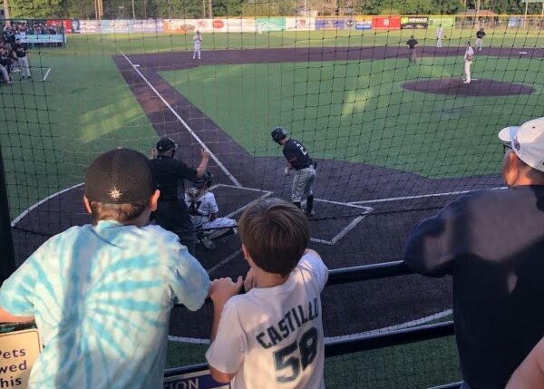 Young fans of the DubSea Fish Sticks get a close up look at the action