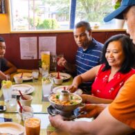 A family enjoys Asian cuisine at Thai Siam in Ballard