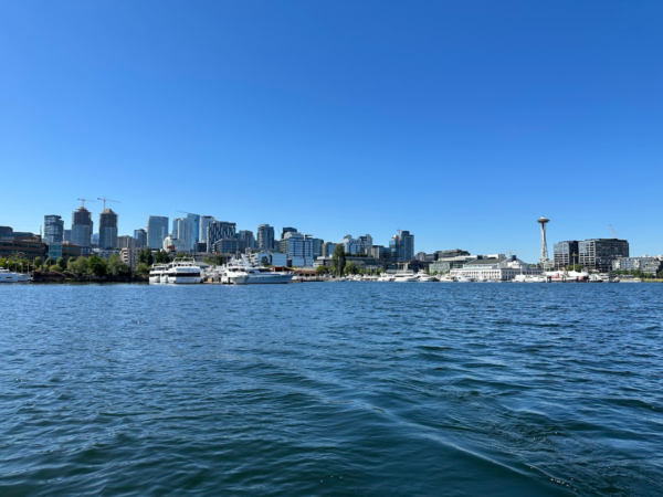 Seattle city skyline from the wate