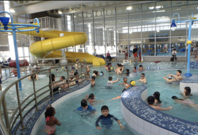 Family swim time at Rainier Beach Pool, Seattle Parks & Recreation
