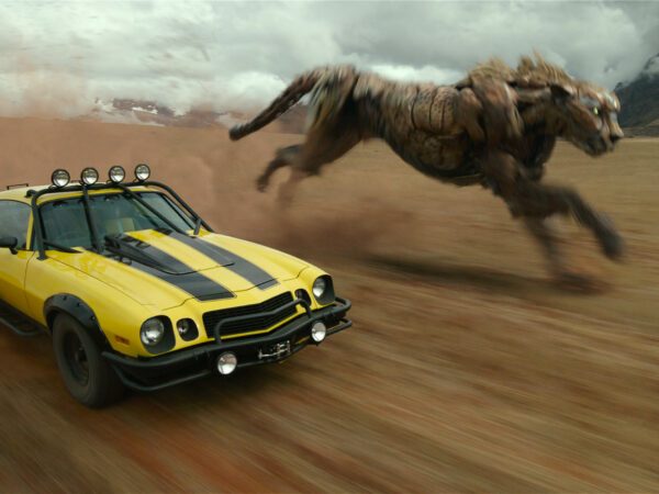 BUMBLEBEE and CHEETOR in PARAMOUNT PICTURES and SKYDANCE Present In Association with HASBRO and NEW REPUBLIC PICTURES A di BONAVENTURA PICTURES Production A TOM DESANTO / DON MURPHY Production A BAY FILMS Production “TRANSFORMERS: RISE OF THE BEASTS”