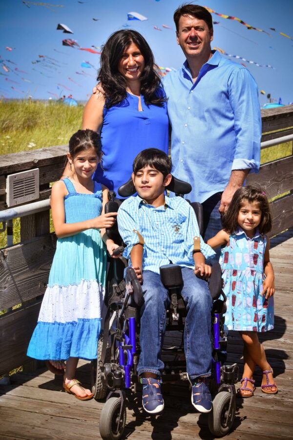 Mika's family photo at a park