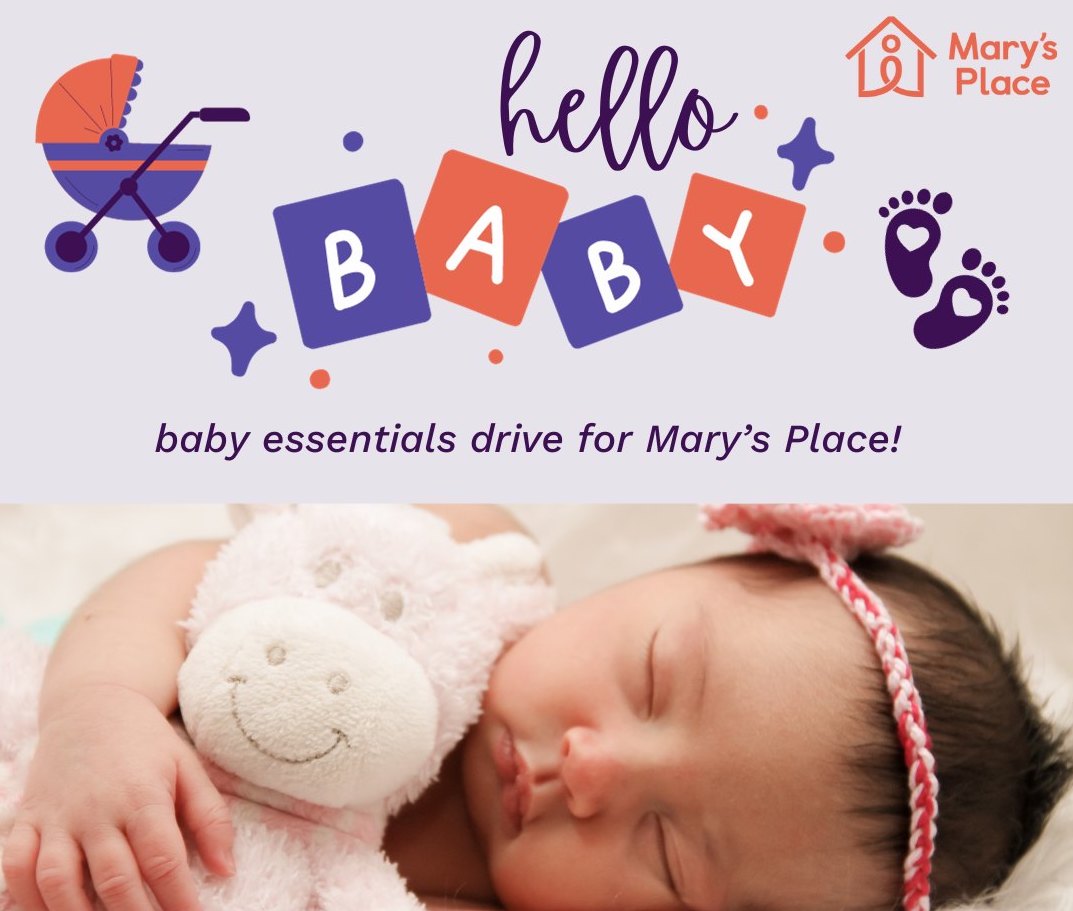 Donations of baby essentials urgently needed at Mary's Place shelters