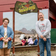 Dino Dig STEM learning site at Sammamish Montessori School