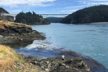 Join a first day hike at deception pass state park. park scenery