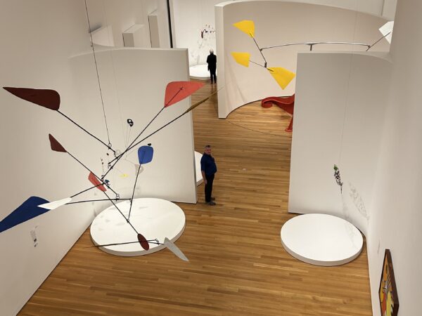 Calder in motion from the 4th level at SAM. Photo courtesy Elizabeth Hunter.