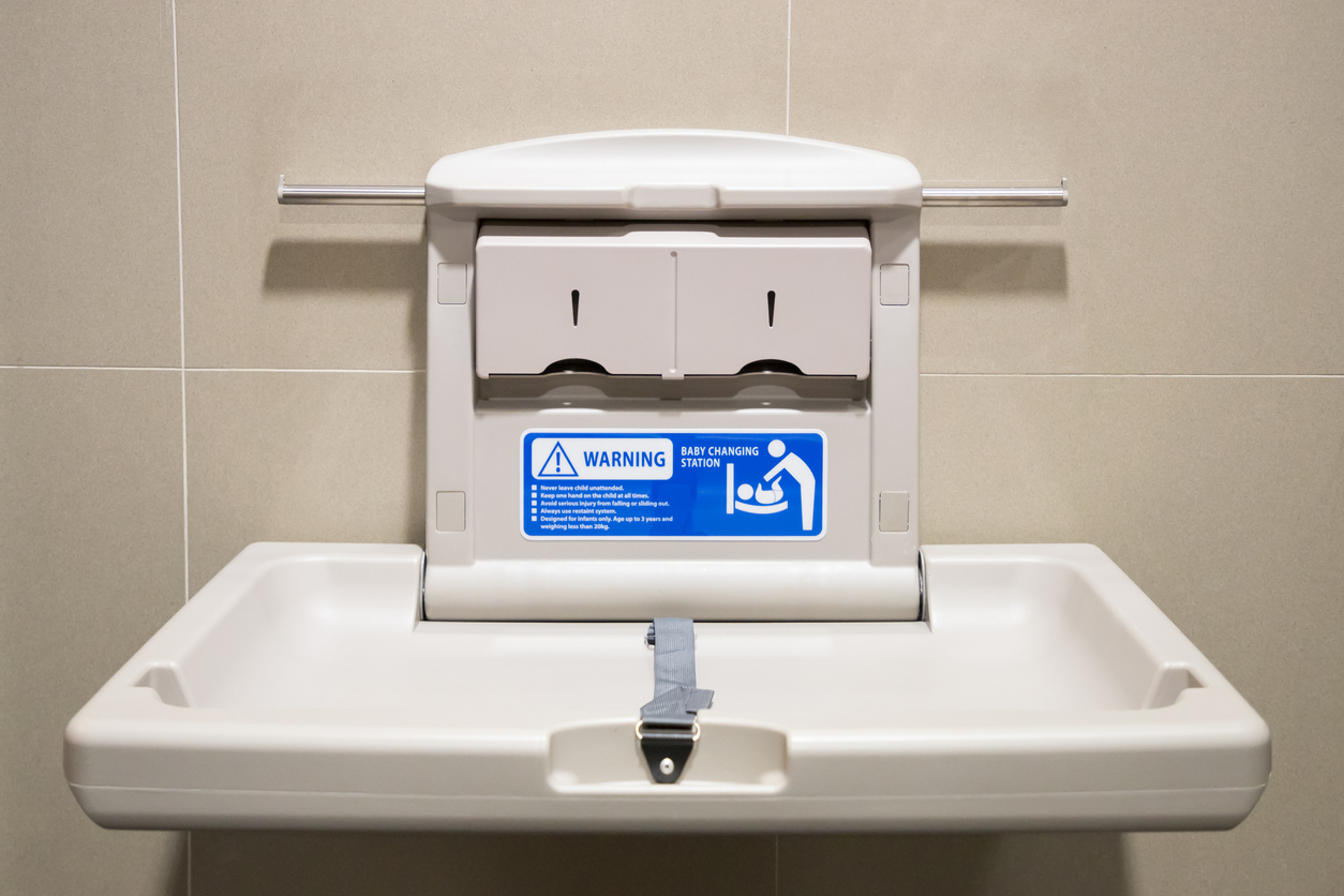 Accessible diaper changing stations