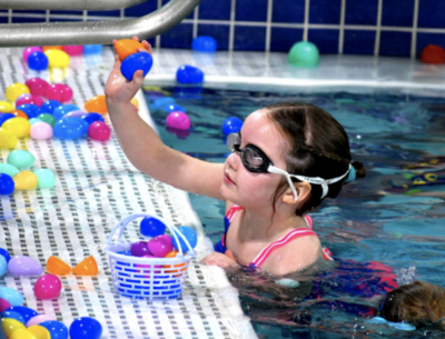 Spring under water egg hunt 