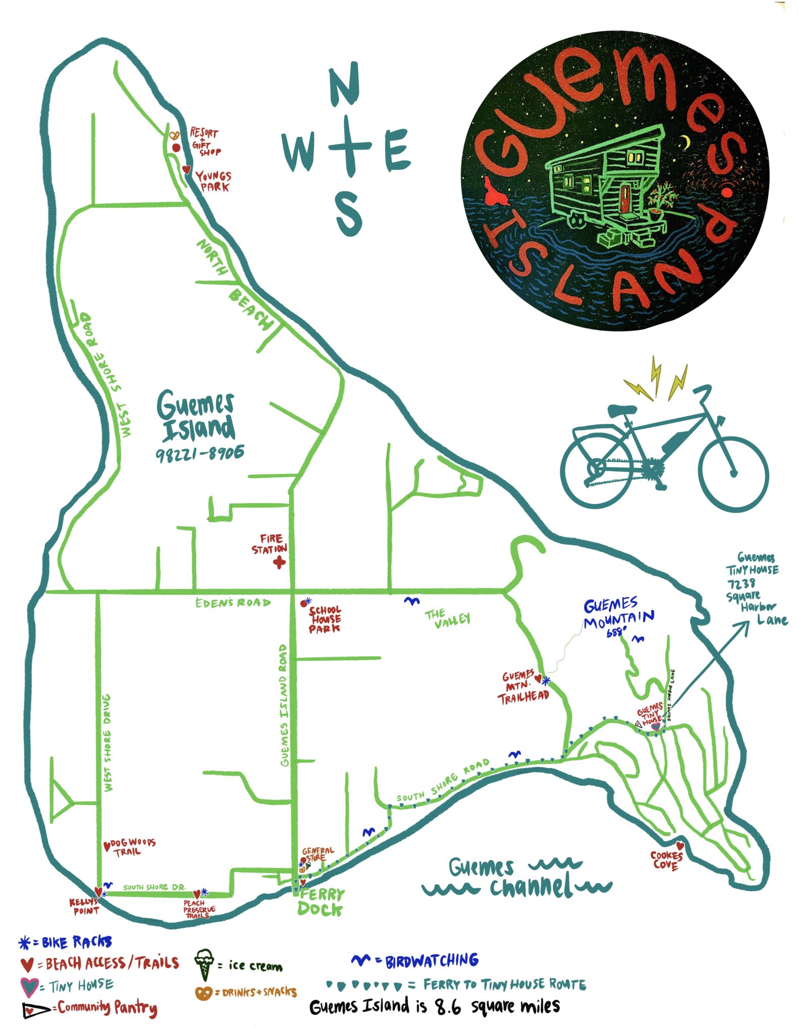 Bike around an island