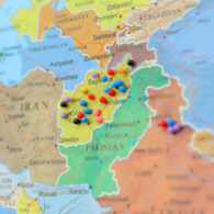 refugees in schools map