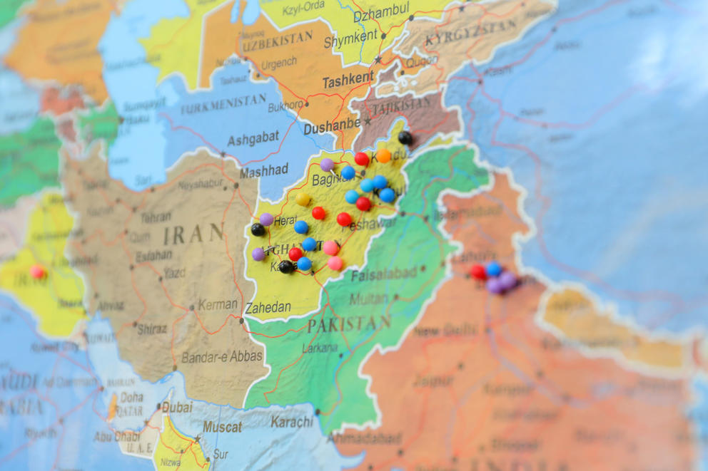refugees in schools map