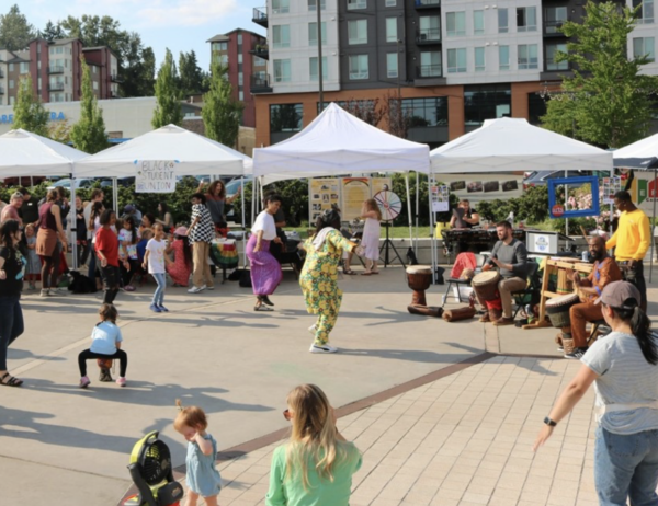 Juneteenth Celebration at Kenmore Farmers Market. (Photo courtesy: Kenmorewa.gov). 