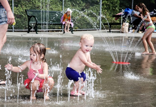 Forest Park Splash Pad. (Photo courtesy: Everettwa.gov). 