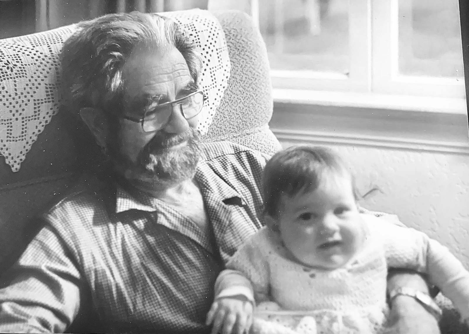 my grandfather's voice says vote