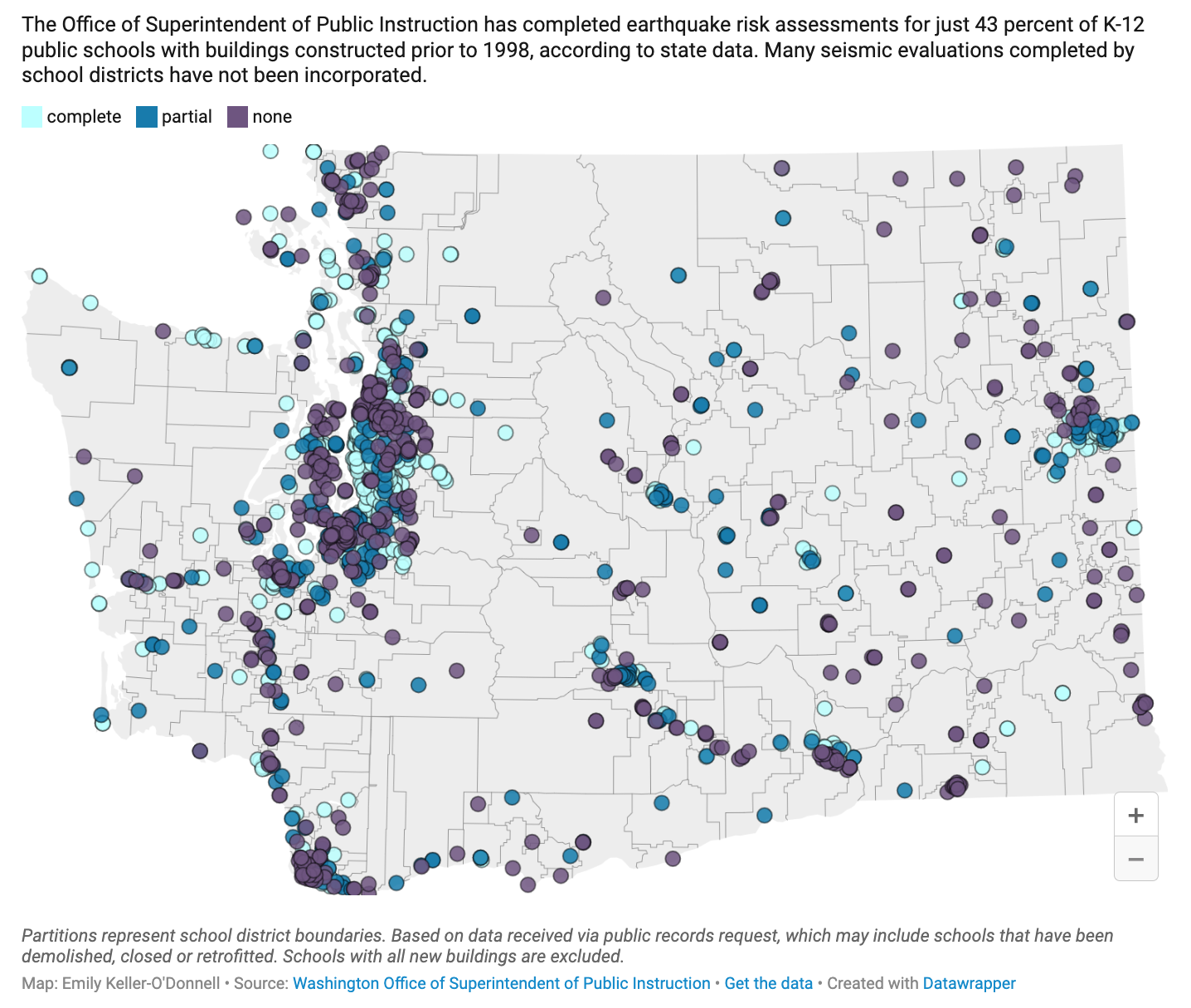 Earthquate risk for public schools