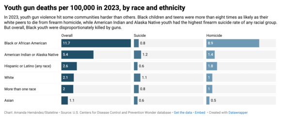 youth gun deaths ethnicity