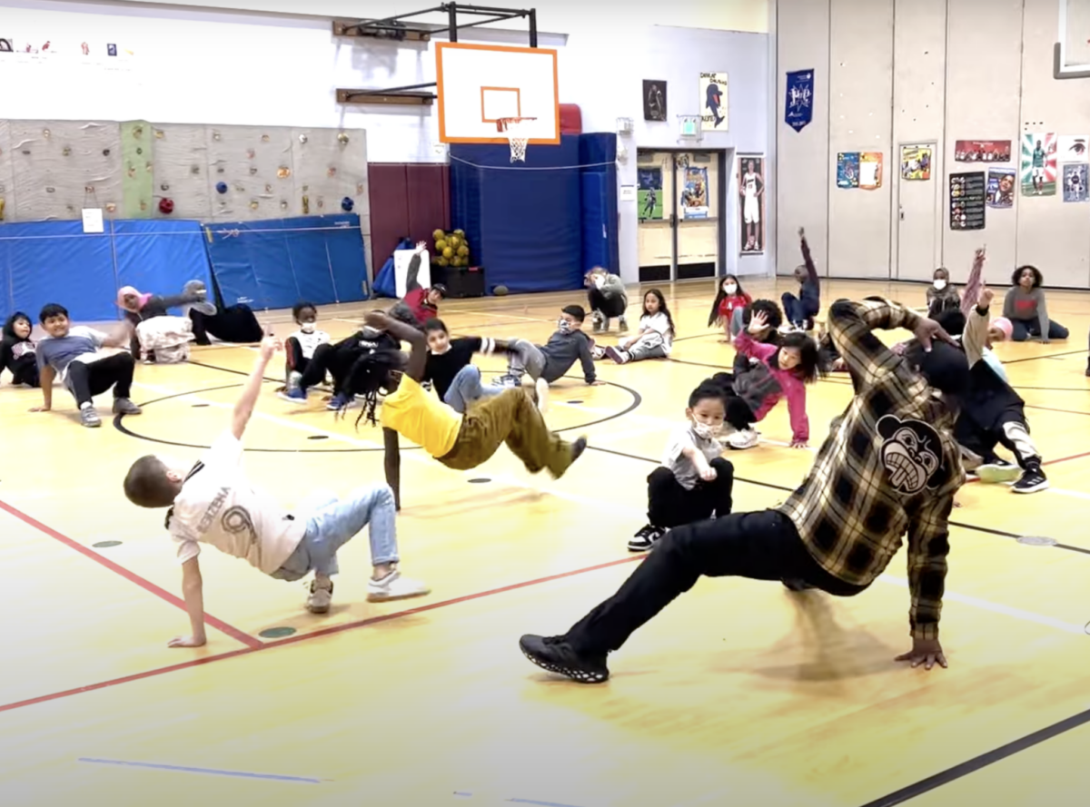 SESSFA Move-a-thon breakdancing
