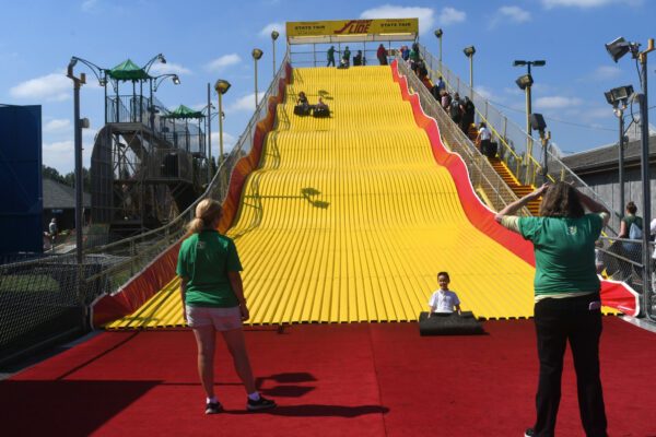 Giant slide ride at the Washington State Fair in Puyallup