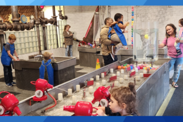 Children explore the exhibits at Imagine Children’s Museum in Everett, surrounded by colorful, hands-on play spaces.