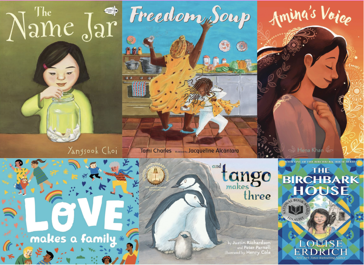 Alliance for Education Classroom Resource Fund graphic promoting diverse book list for Seattle Public Schools.