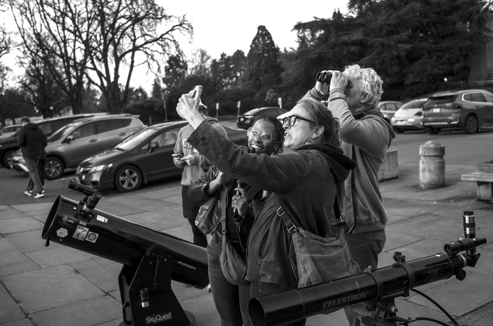 family stargazing Seattle